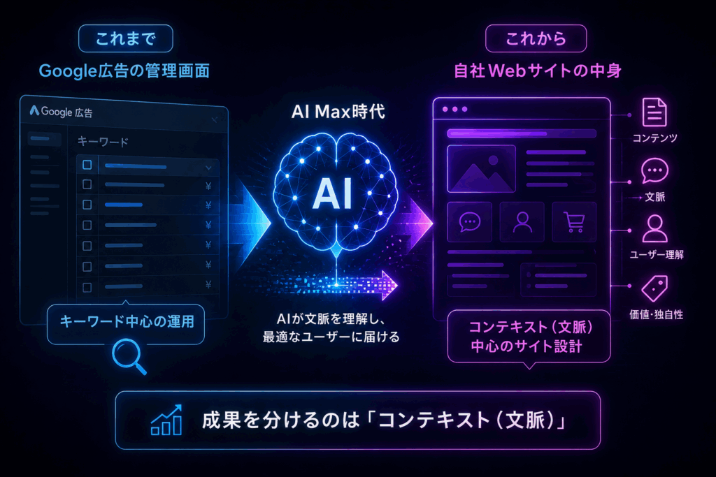 AI Max時代にWebサイトの「コンテキスト（文脈）」が重要な理由 
